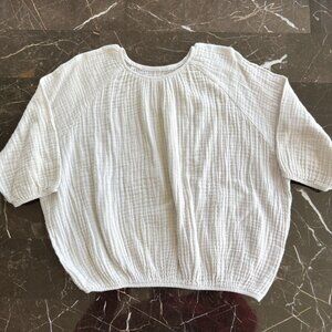 Papallou Ivory Muslin Top